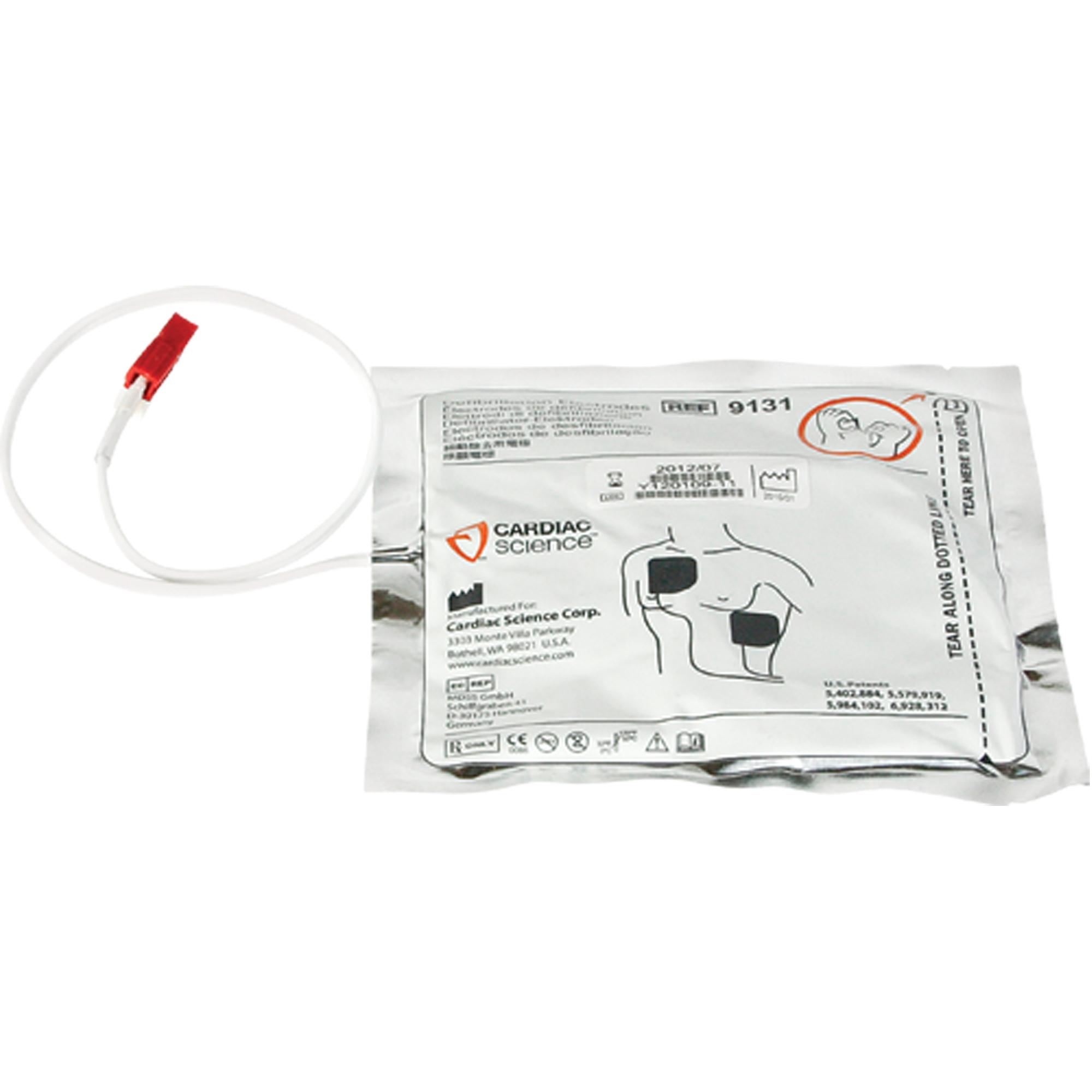 Électrodes de défibrillateur DEA, Powerheart G3MD Pour, Classe 2/Non médical