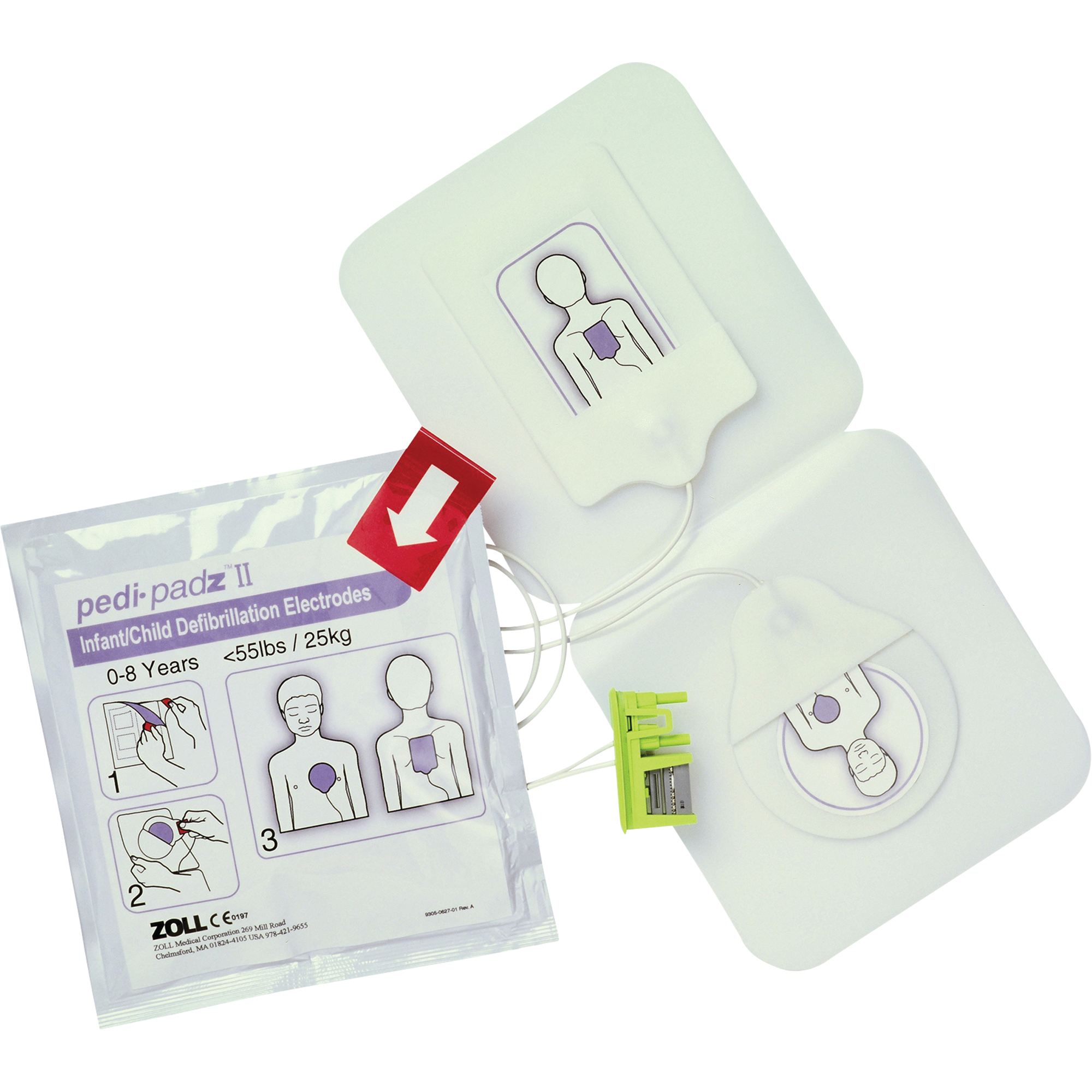 Électrodes Pedi-PadzMD II, Zoll AED PlusMD Pour, Classe 4