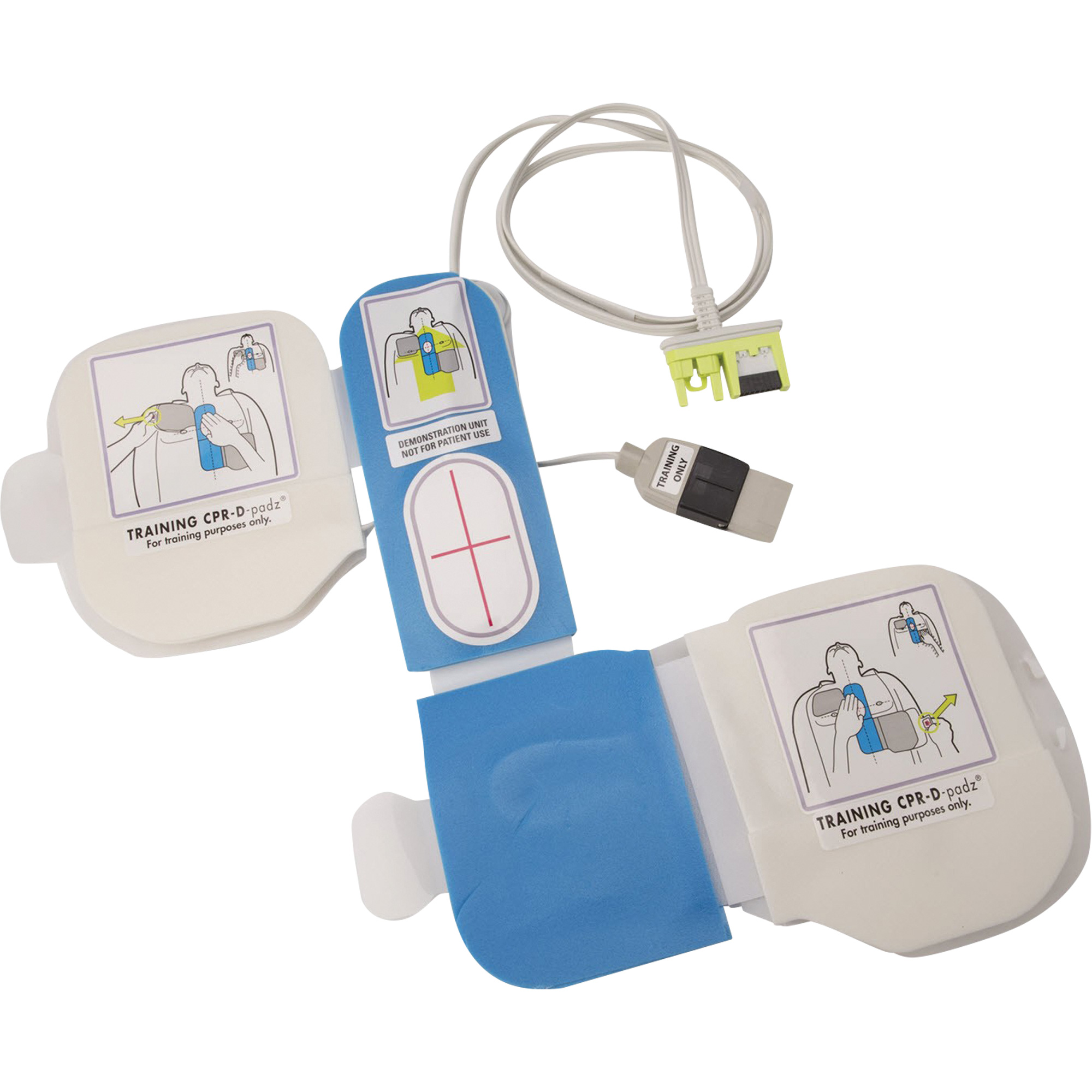 Électrodes pour appareil de démonstration de RCR CPR-D, Zoll AED PlusMD Pour, Non médical