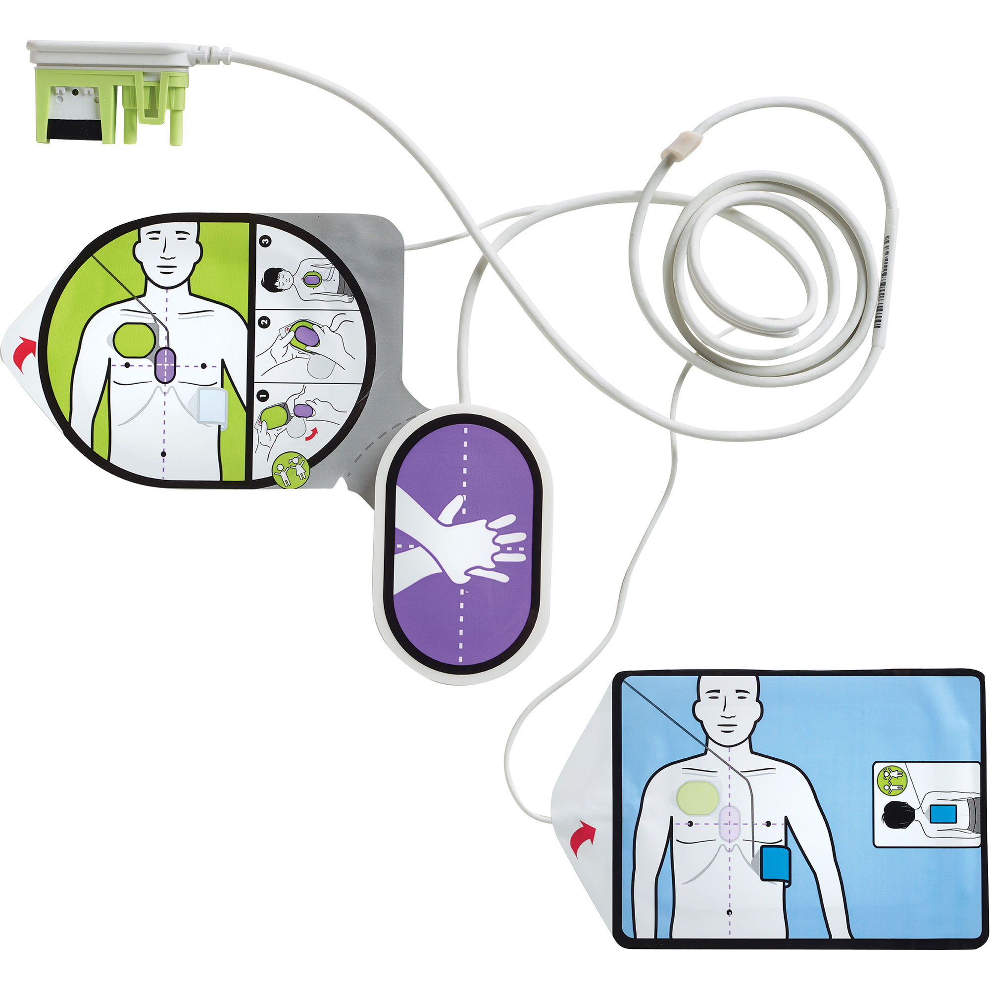 Électrodes RCR pour adultes & enfants Uni-Padz, Zoll AED 3MC Pour, Classe 4