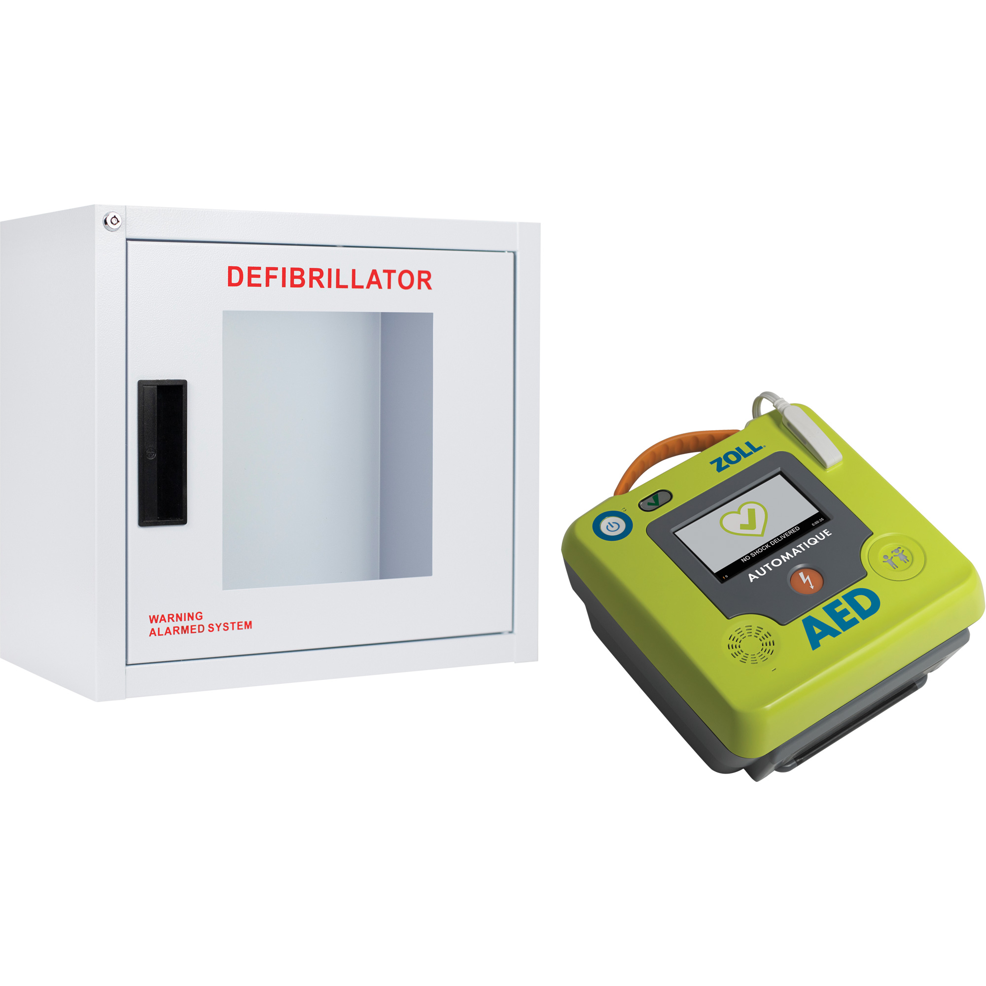 Ensemble armoire murale et défibrillateur AED 3MC, Automatique, Anglais, Classe 4