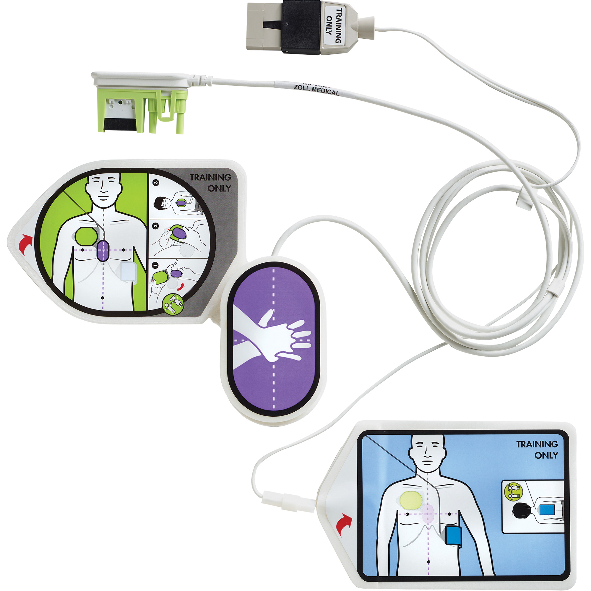 Trousse de formation et démonstration RCR Uni-Padz, Zoll AED 3MC Pour, Non médical